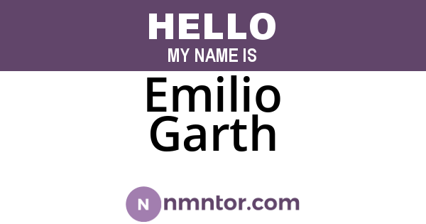 Emilio Garth
