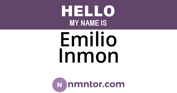 Emilio Inmon