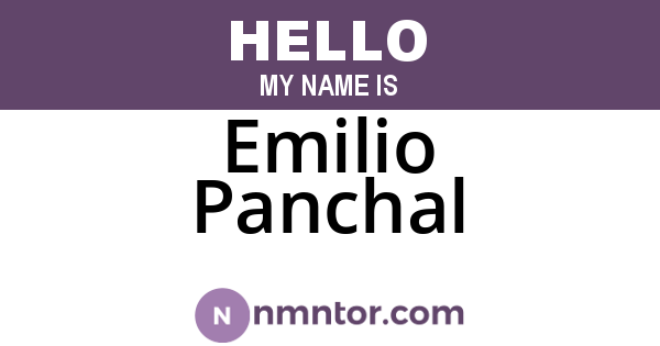Emilio Panchal