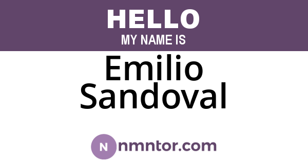 Emilio Sandoval