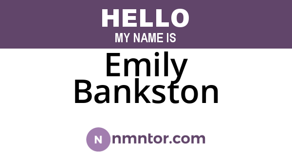 Emily Bankston