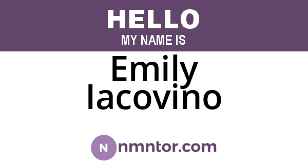 Emily Iacovino