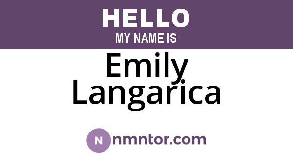 Emily Langarica