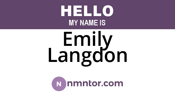 Emily Langdon