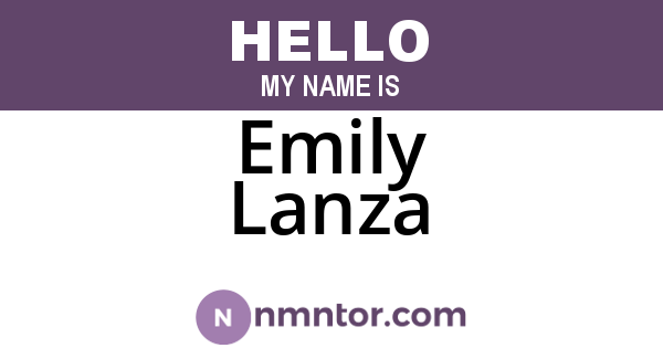 Emily Lanza