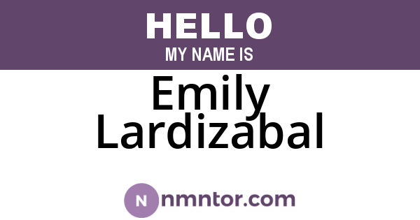 Emily Lardizabal