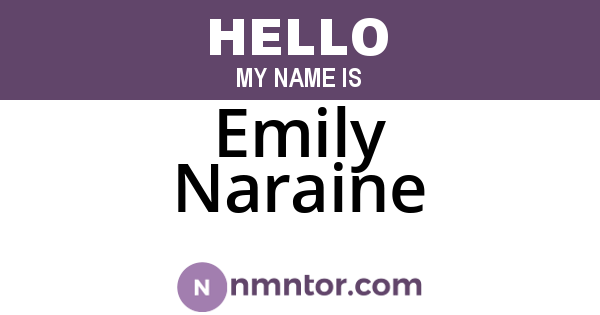 Emily Naraine