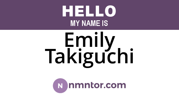 Emily Takiguchi