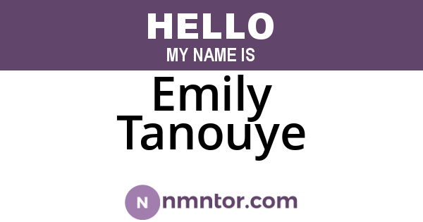 Emily Tanouye