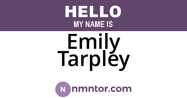 Emily Tarpley