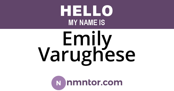 Emily Varughese