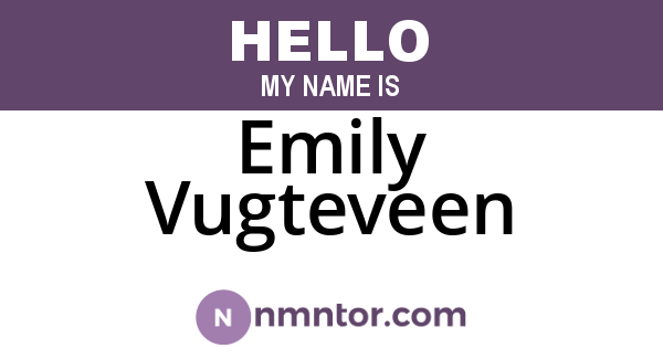 Emily Vugteveen