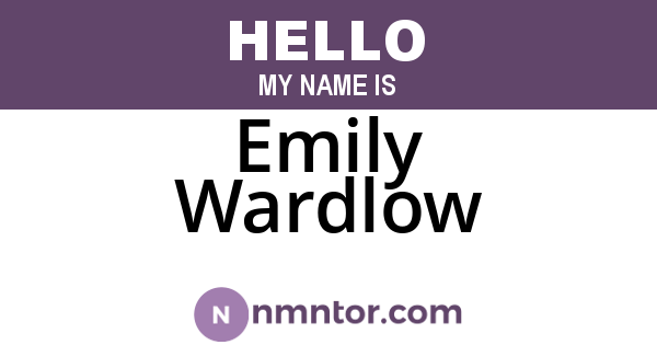 Emily Wardlow