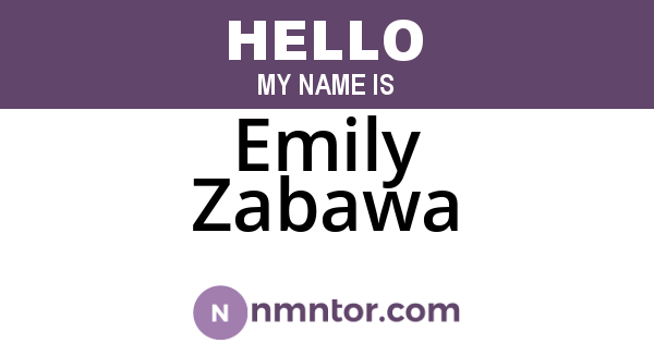 Emily Zabawa
