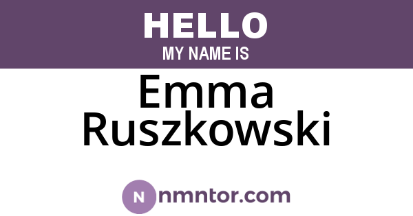 Emma Ruszkowski