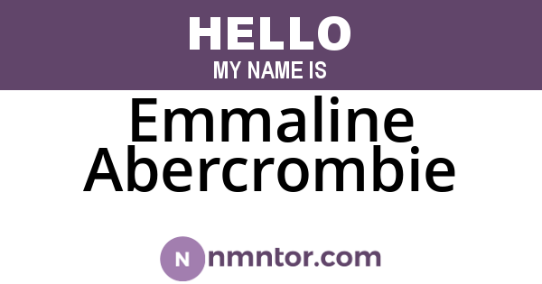 Emmaline Abercrombie