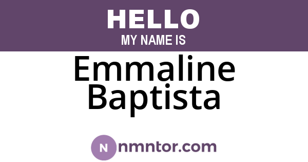 Emmaline Baptista