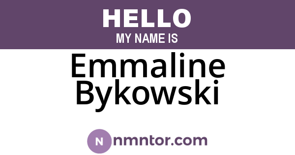 Emmaline Bykowski