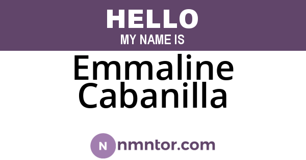Emmaline Cabanilla