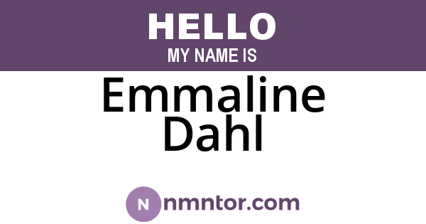 Emmaline Dahl