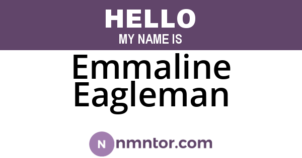 Emmaline Eagleman