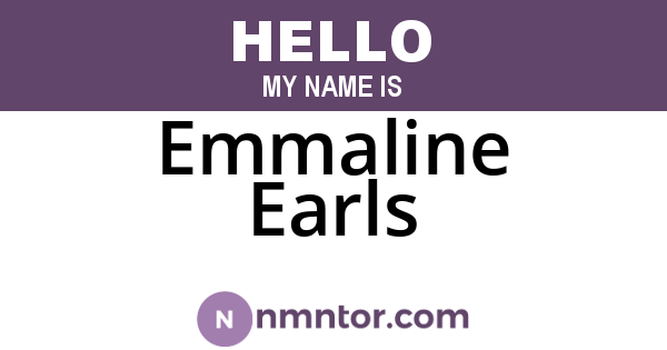 Emmaline Earls