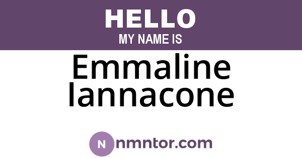Emmaline Iannacone