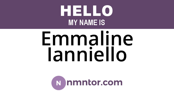 Emmaline Ianniello