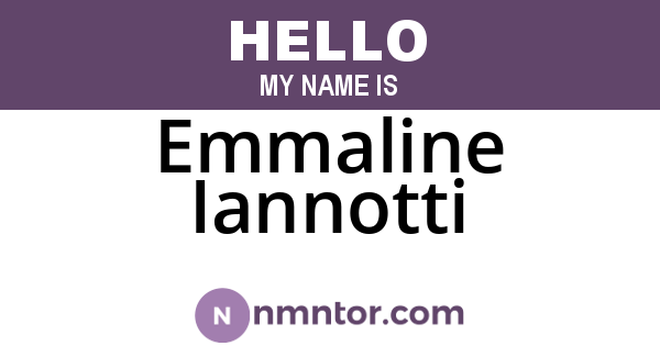 Emmaline Iannotti