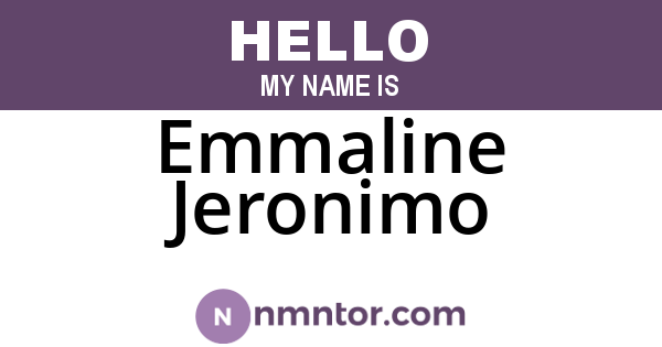 Emmaline Jeronimo