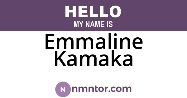 Emmaline Kamaka