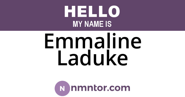 Emmaline Laduke