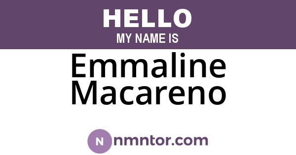 Emmaline Macareno