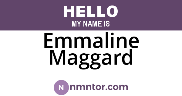 Emmaline Maggard