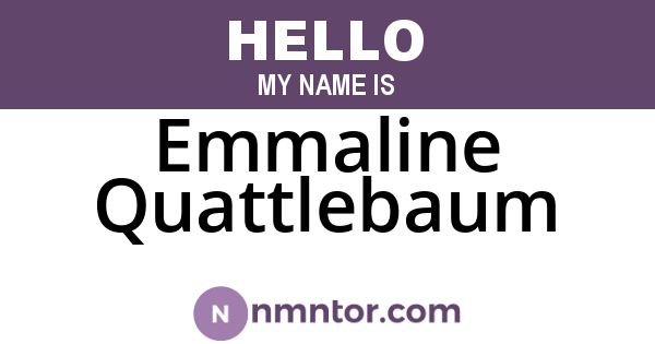 Emmaline Quattlebaum