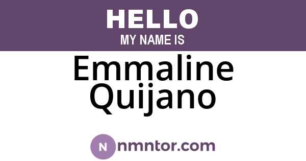 Emmaline Quijano