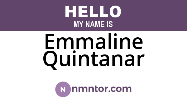 Emmaline Quintanar