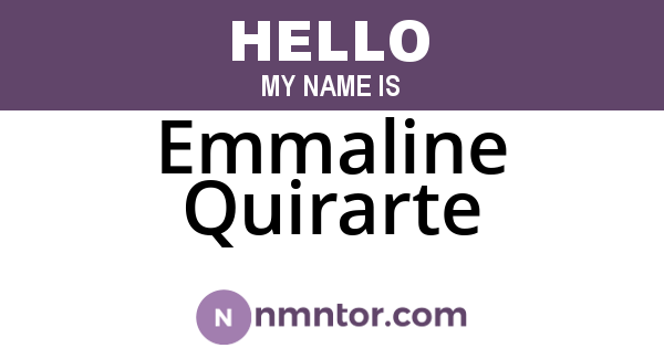 Emmaline Quirarte