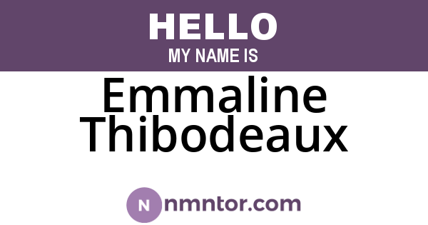 Emmaline Thibodeaux