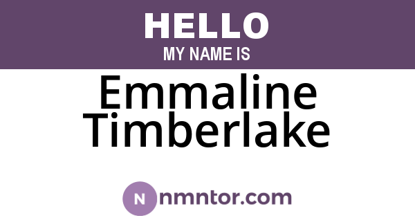 Emmaline Timberlake