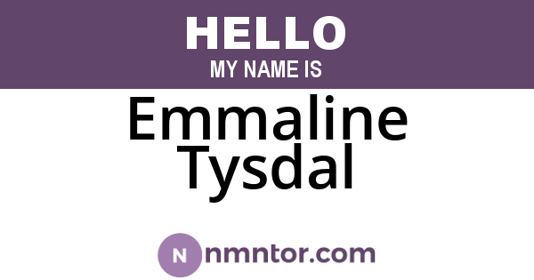 Emmaline Tysdal