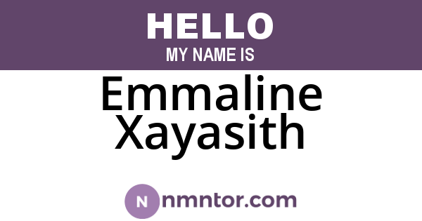 Emmaline Xayasith