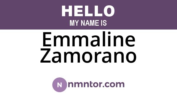 Emmaline Zamorano