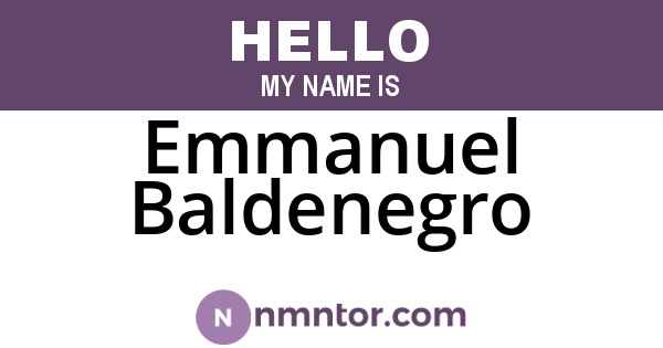 Emmanuel Baldenegro