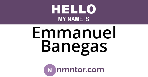 Emmanuel Banegas