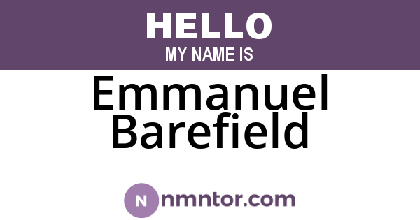 Emmanuel Barefield