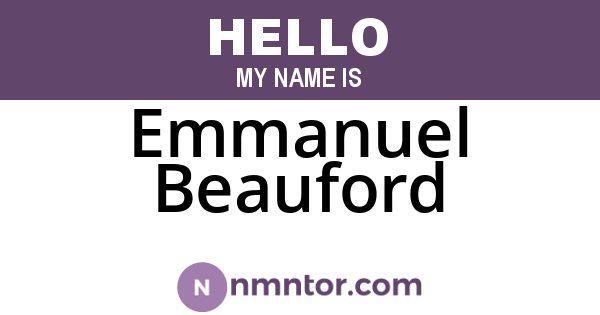 Emmanuel Beauford