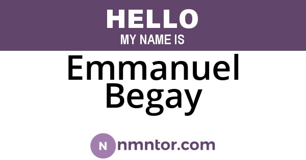 Emmanuel Begay