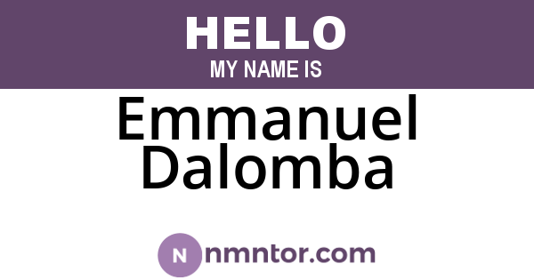 Emmanuel Dalomba