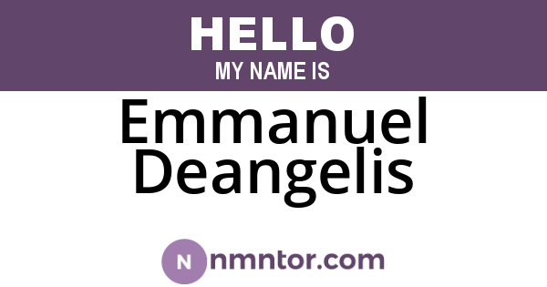 Emmanuel Deangelis